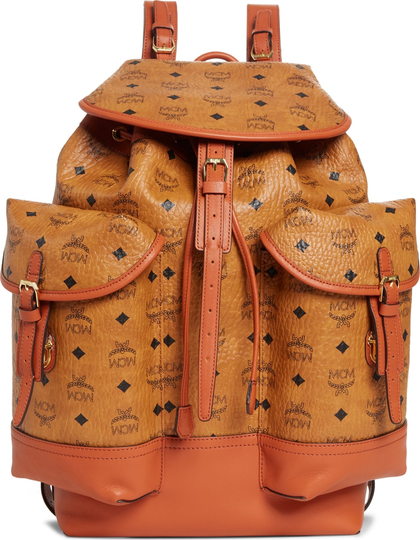 MCM Medium Vintage 2 Pocket Backpack