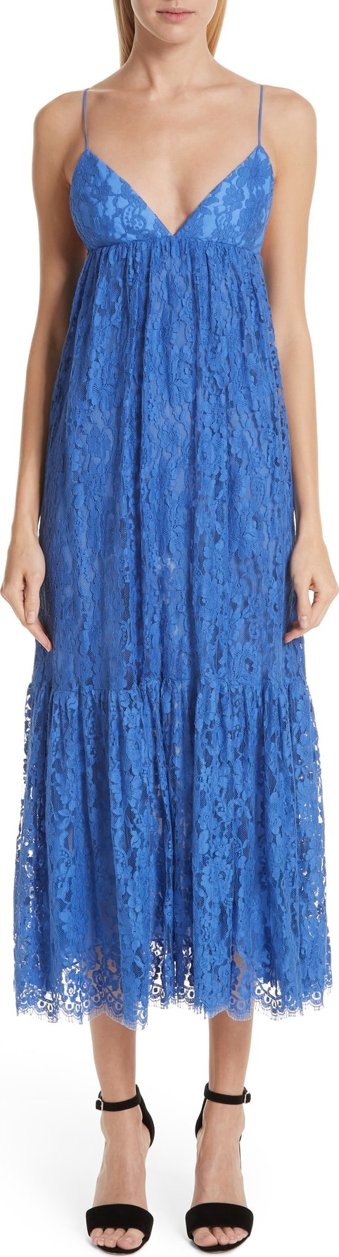 Michael Kors Tiered Lace Midi Dress Michael Kors Tiered Lace Midi Dress