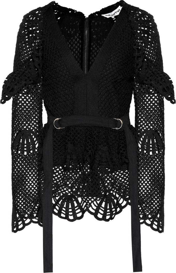 Self Portrait Crochet top