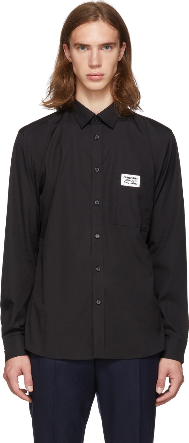 Burberry London England Black Oloman Shirt