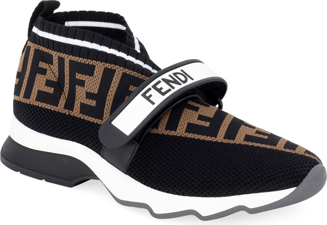 Fendi Rockoko FF Knit Sneakers