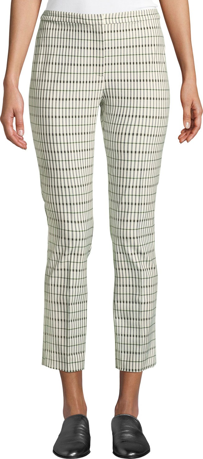 Theory Classic Skinny Pants - Viscose Grid