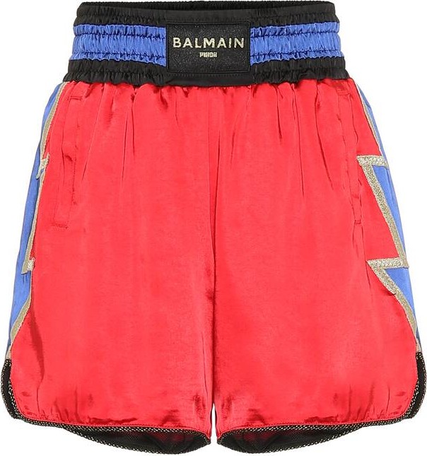 PUMA x Balmain high-rise boxing shorts