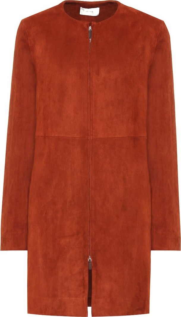 THE ROW Anka suede coat