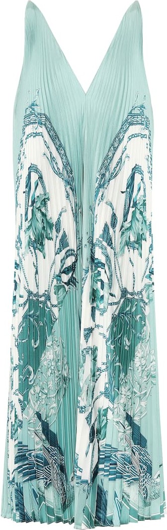Salvatore Ferragamo Printed silk-faille dress