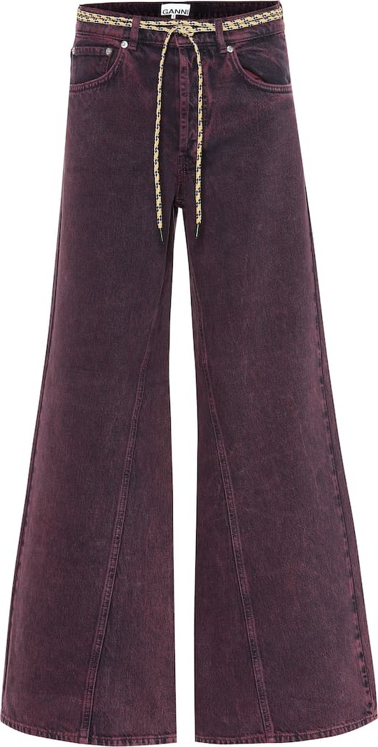 Ganni High-rise wide-leg jeans