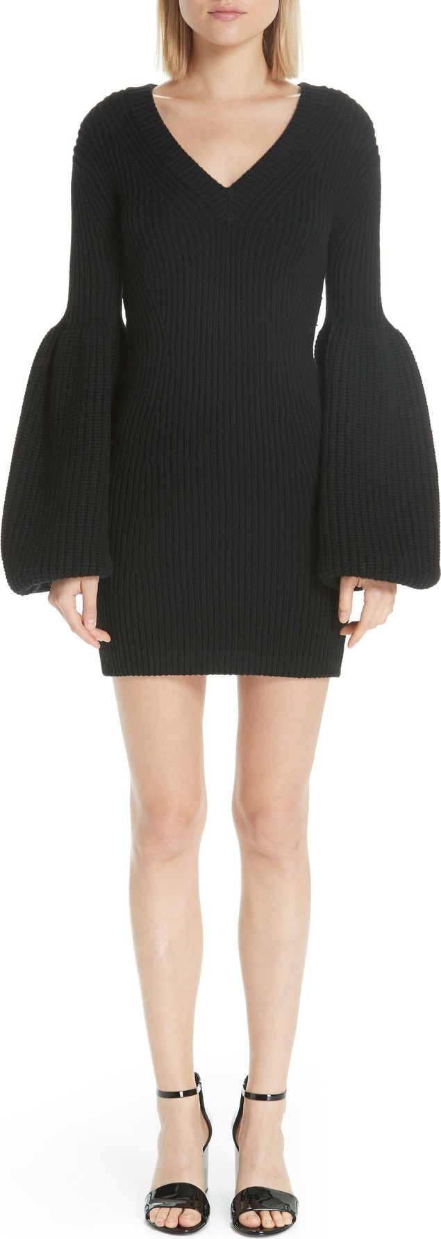 Alexander Wang Puff Sleeve Sweater Dress