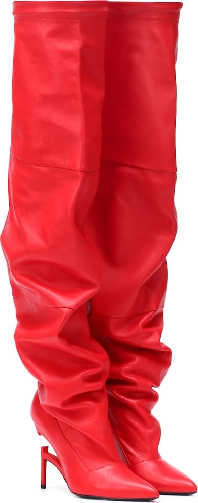 Unravel Leather over-the-knee boots
