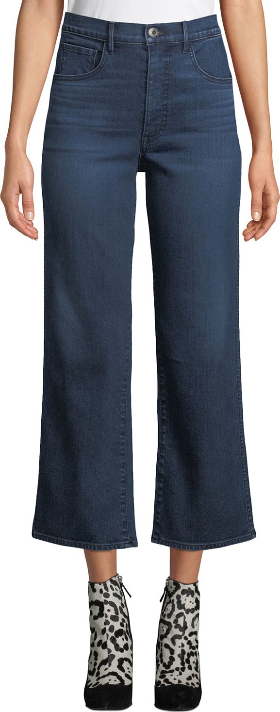 3X1 Joni Wide-Leg High-Rise Cropped Jeans