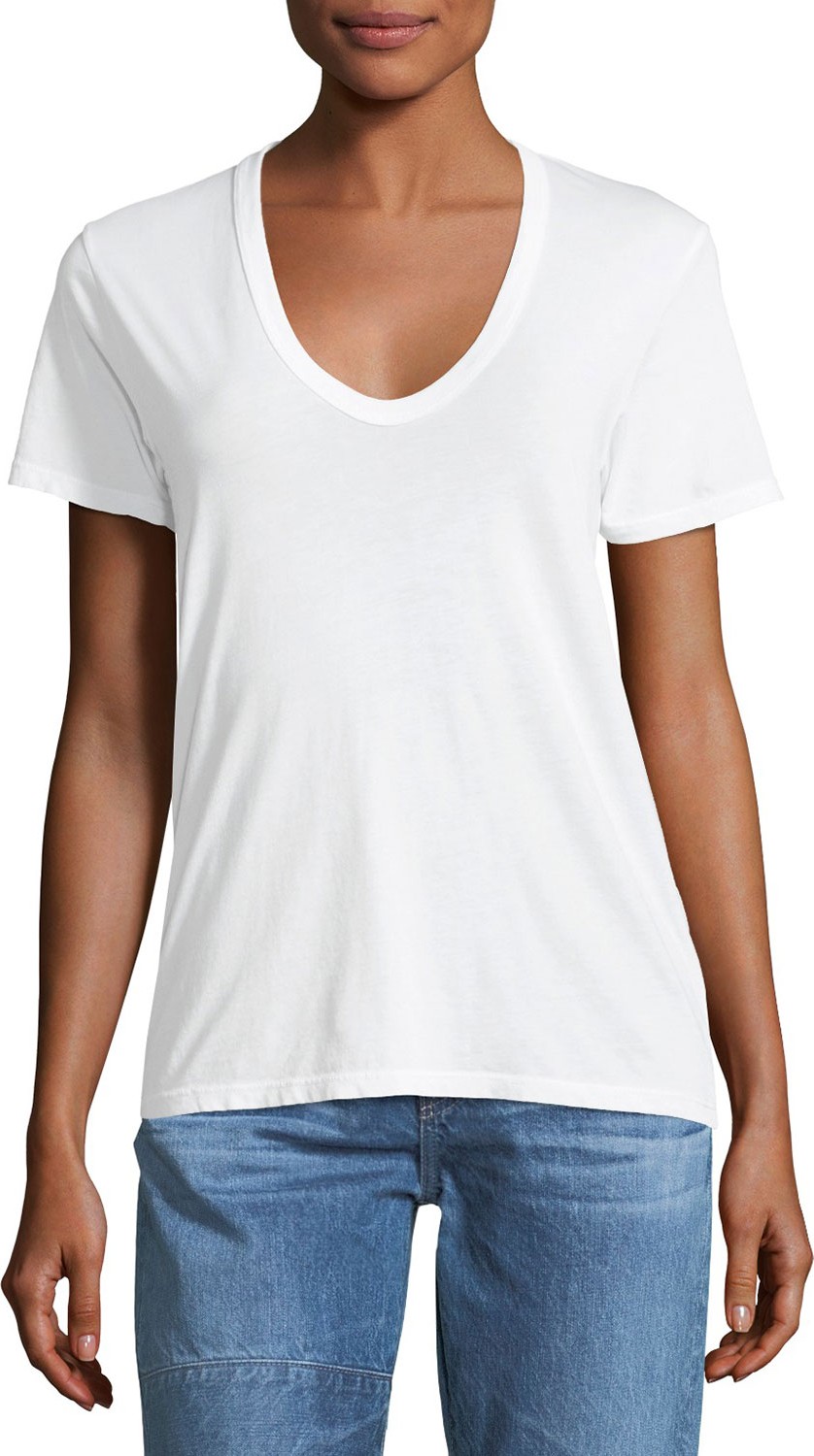 AG Jeans Henson V-Neck Cotton Tee
