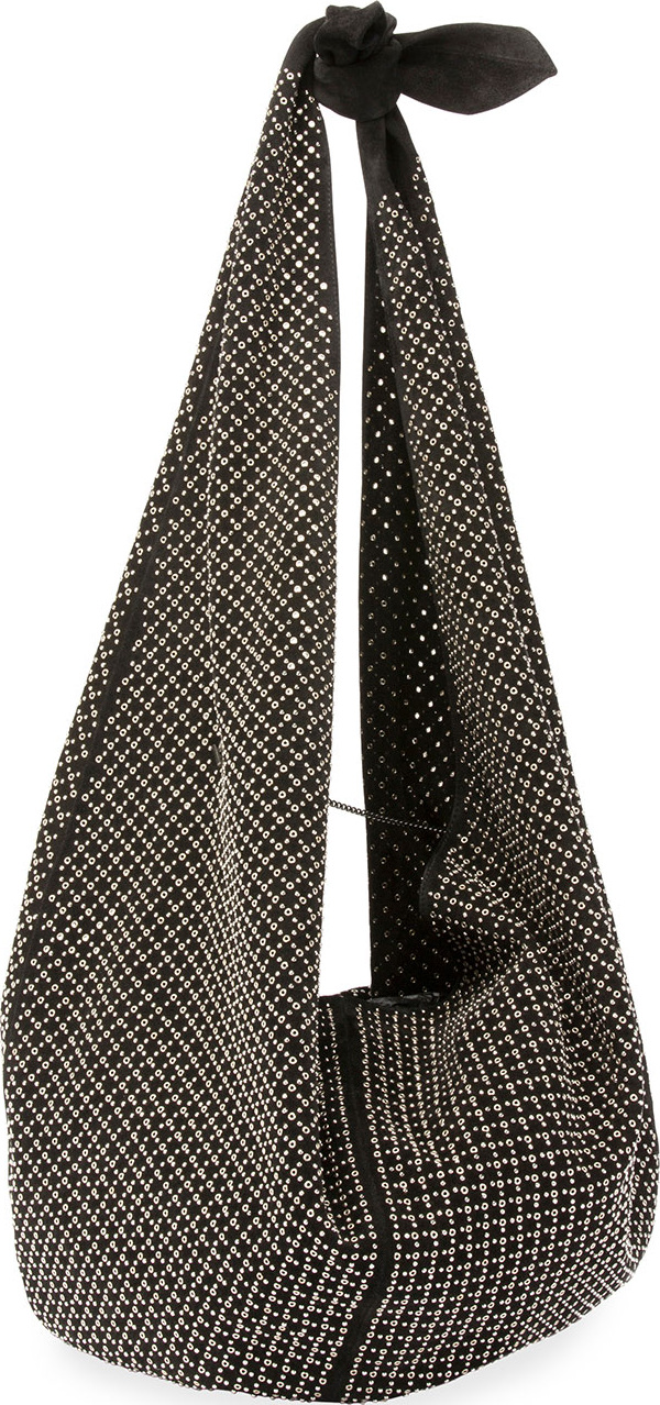 Saint Laurent Bandana Eyelet Hobo Bag