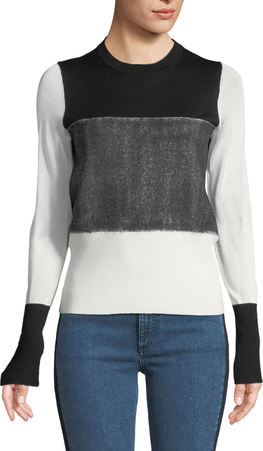 Rag & Bone Marissa Crewneck Long-Sleeve Pullover