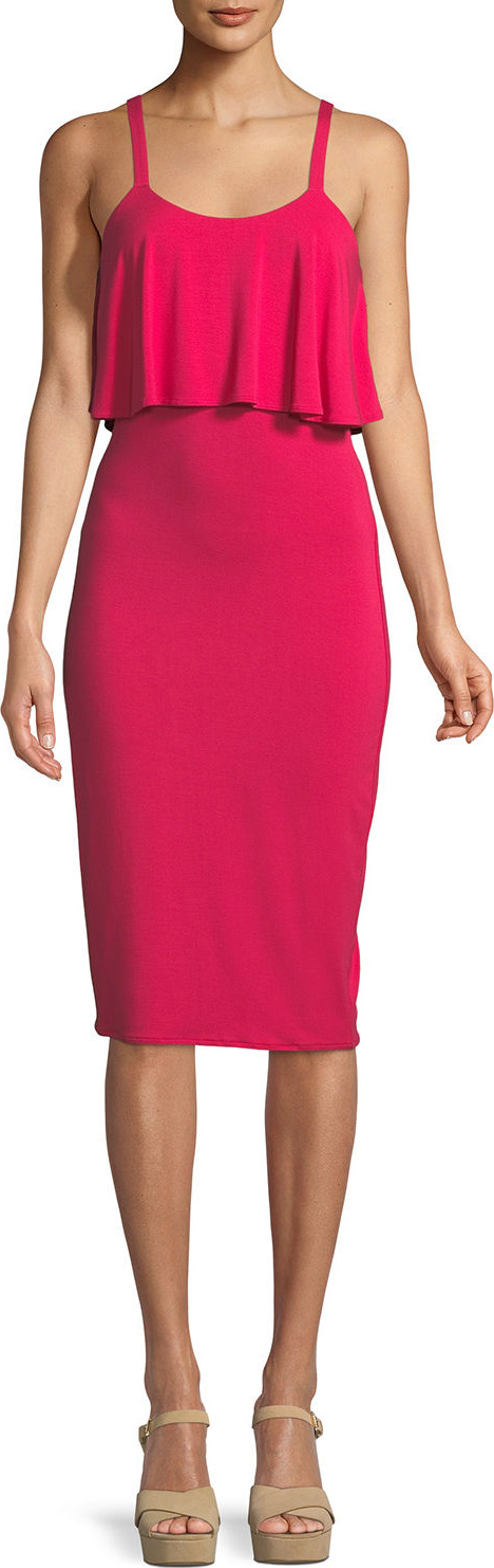 MICHAEL MICHAEL KORS Flounce-Popover Knit Tank Dress