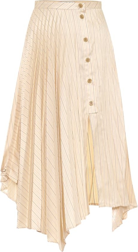 Acne Studios Striped high-rise skirt