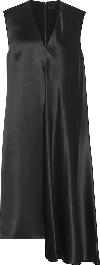 Joseph Silk-satin midi dress