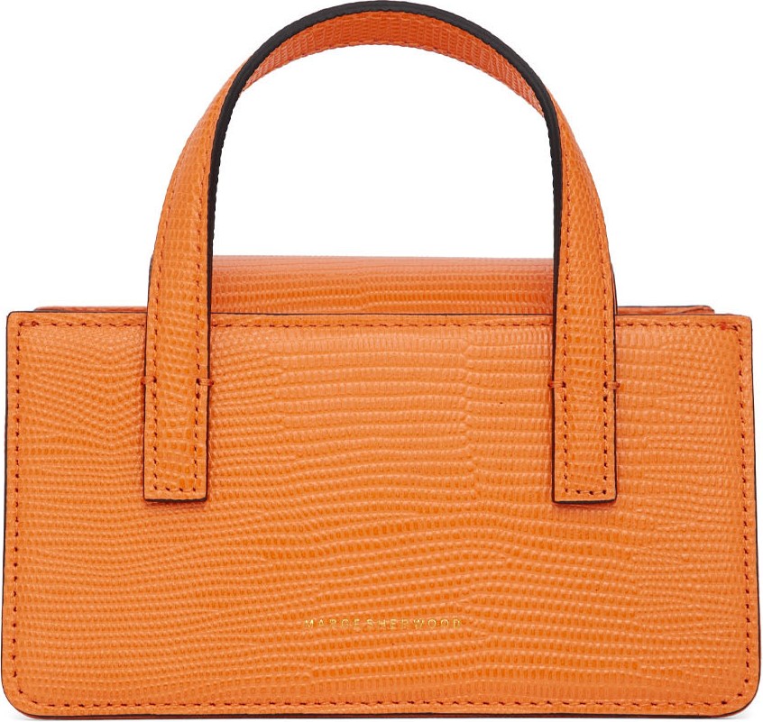Marge Sherwood Orange Lizard Mini Grandma Bag
