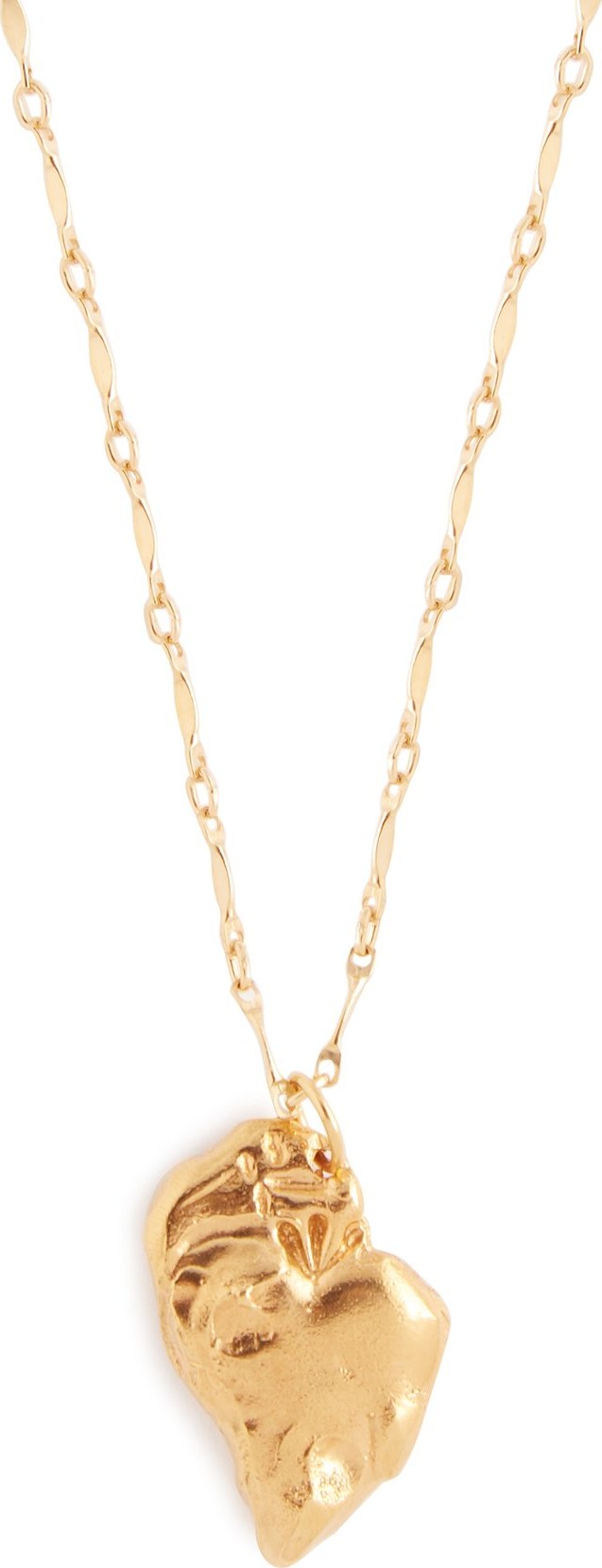 Alighieri Love heart-pendant 24kt gold-plated necklace