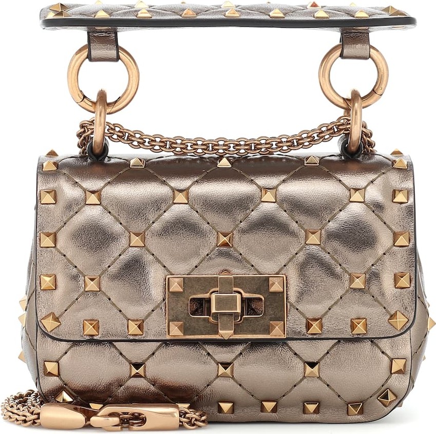 Valentino Valentino Garavani Rockstud Spike Micro leather crossbody bag
