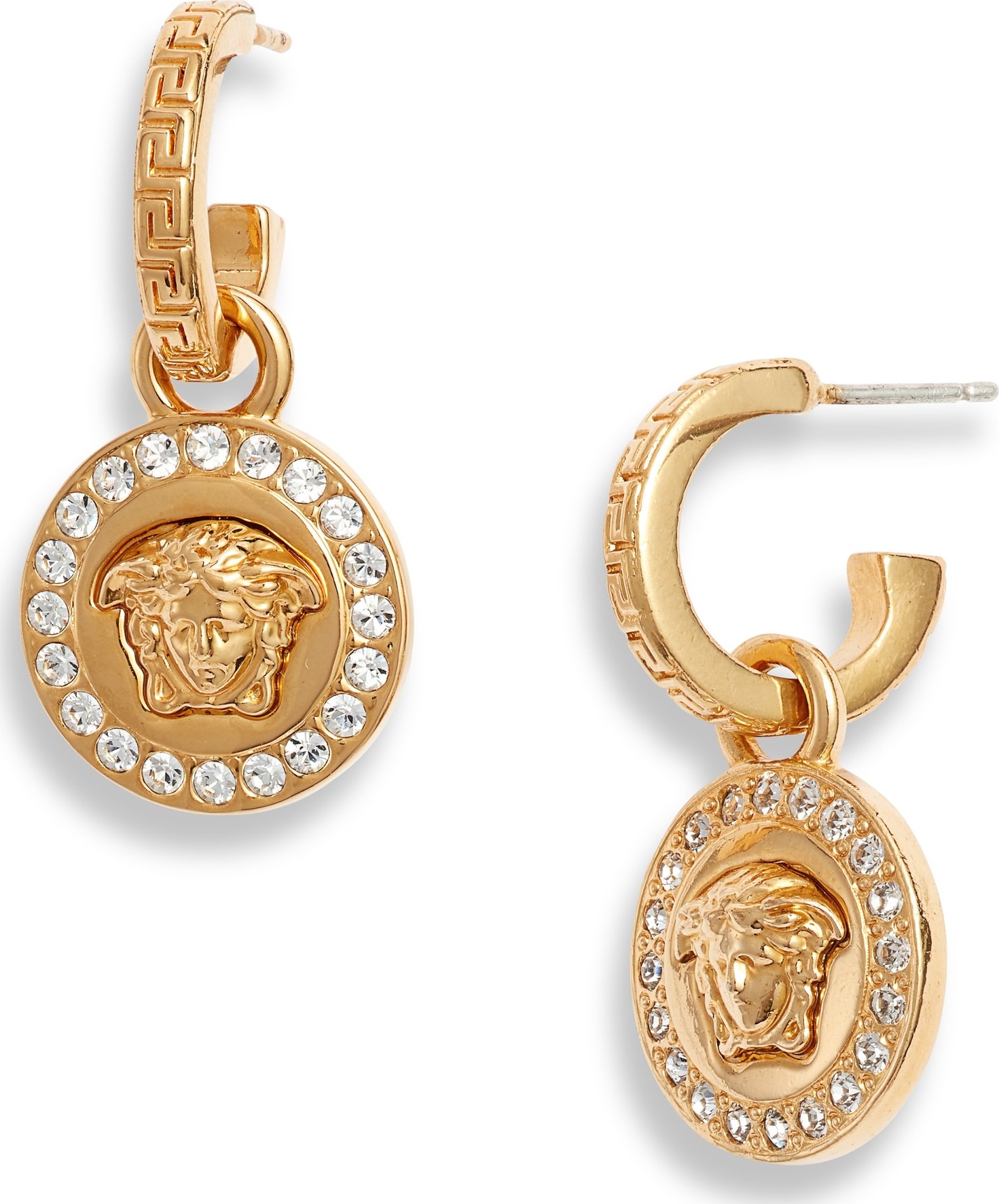 Versace Icon Medusa Drop Earrings