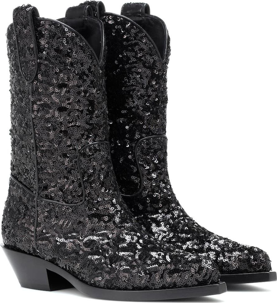 Dolce & Gabbana Sequined cowboy boots