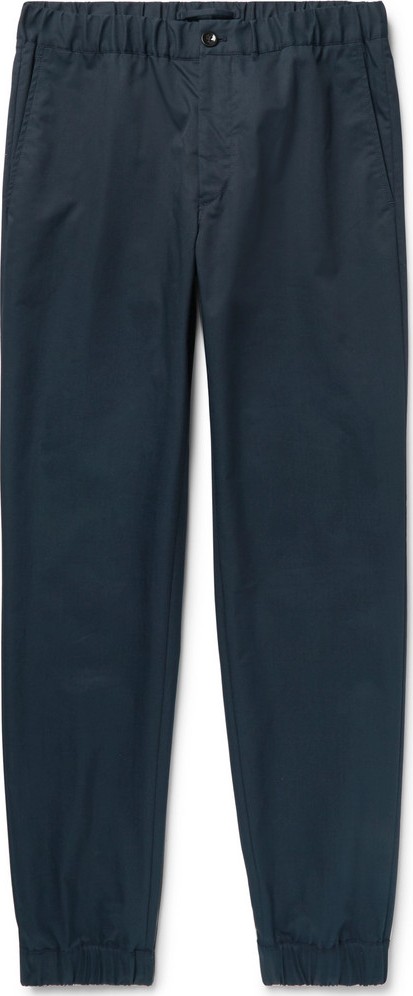 Incotex + nanamica Slim-Fit Tapered Cotton-Twill Drawstring Trousers