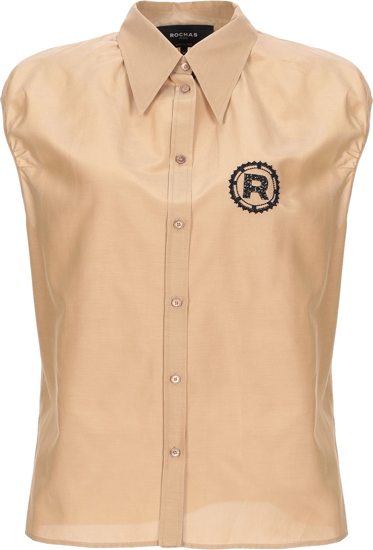 ROCHAS Solid Color Shirts & Blouses