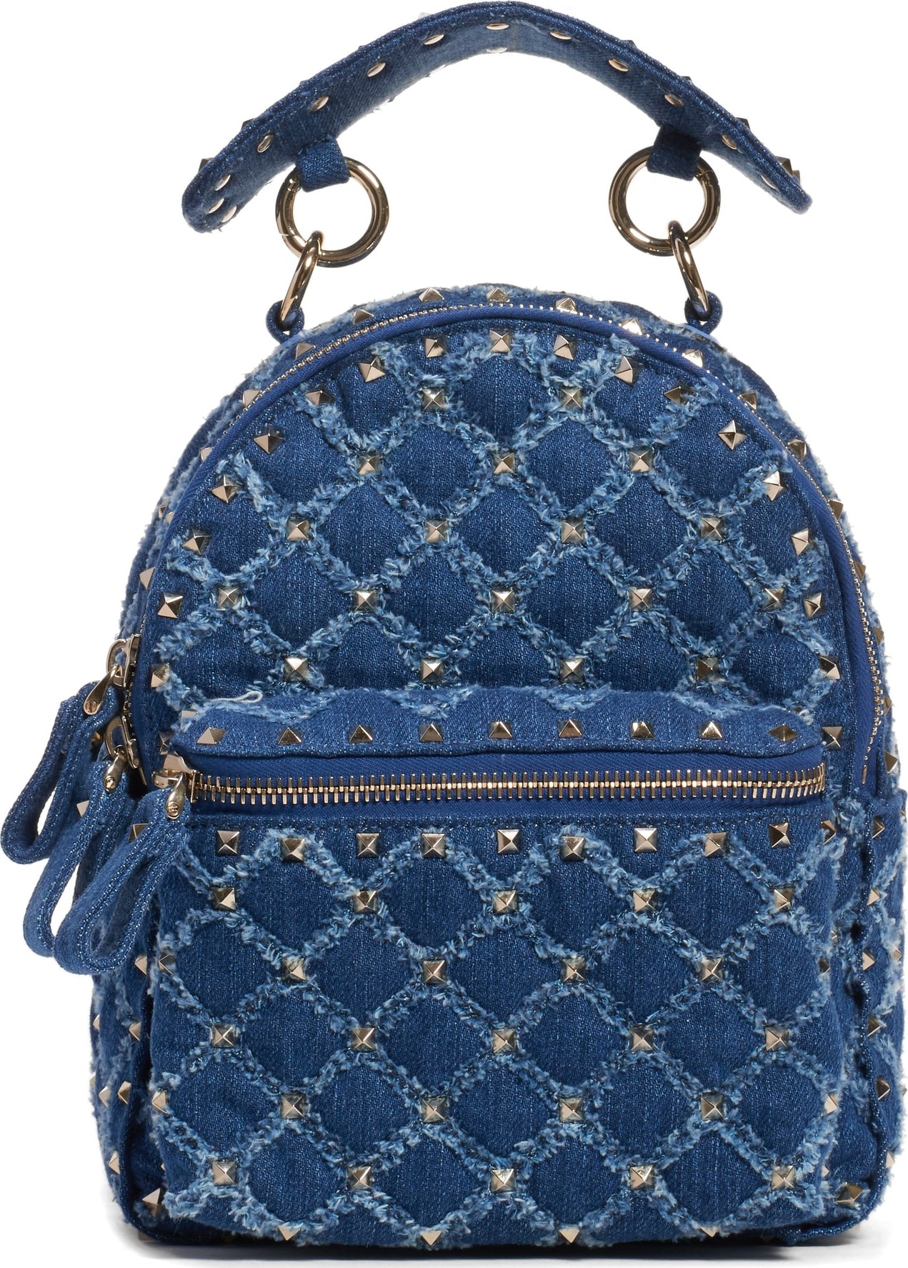 Valentino Mini Rockstud Spike Denim Backpack