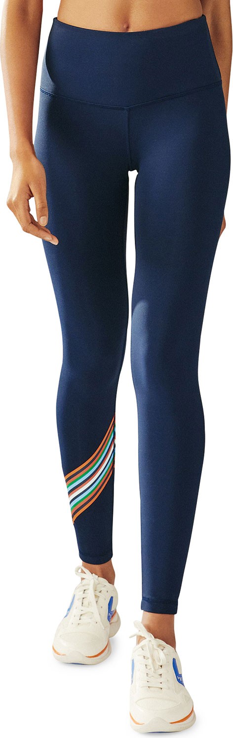 Tory Sport Spectrum High-Rise Chevron Leggings