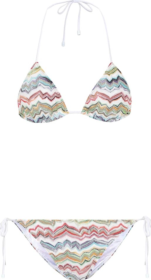Missoni Striped knit bikini