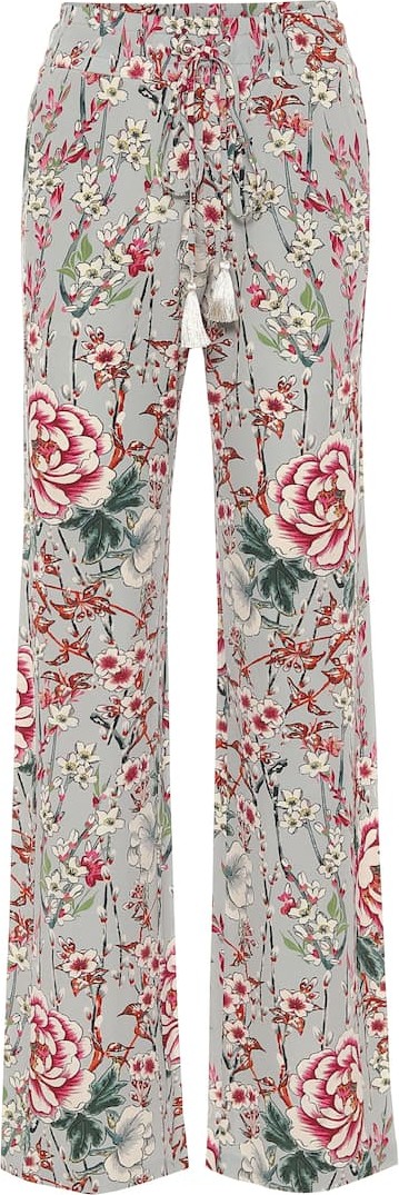 Etro Floral high-rise straight pants