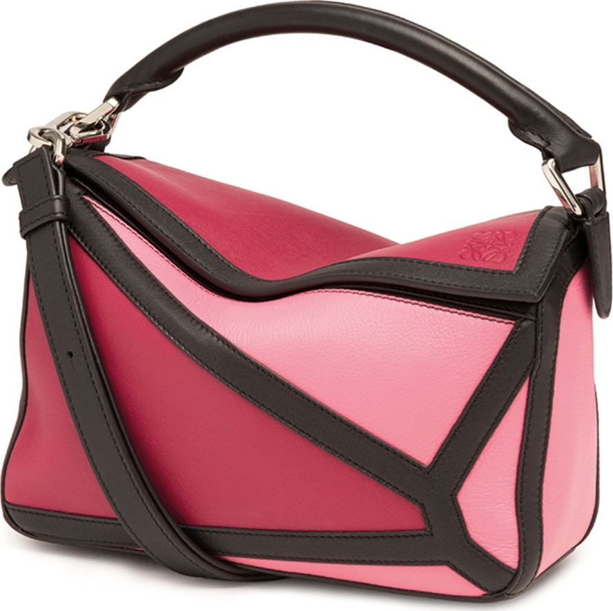 LOEWE Puzzle Graphic Small Patchwork Satchel Bag