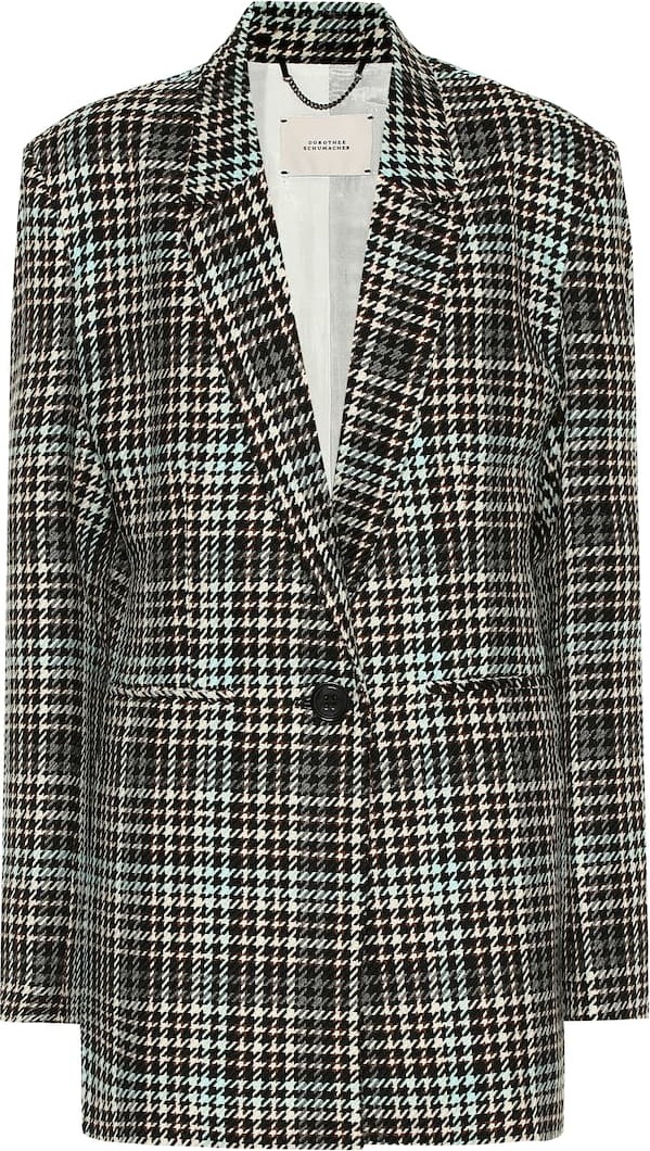 Dorothee Schumacher Charismatic Check wool-blend blazer