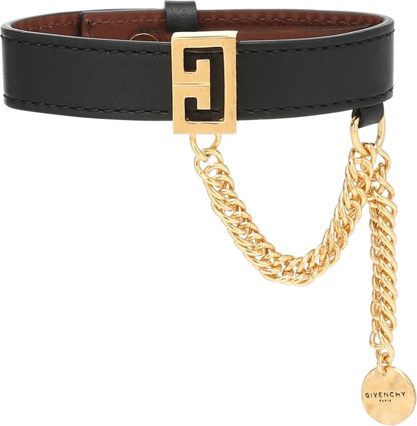 Givenchy Embellished leather bracelet