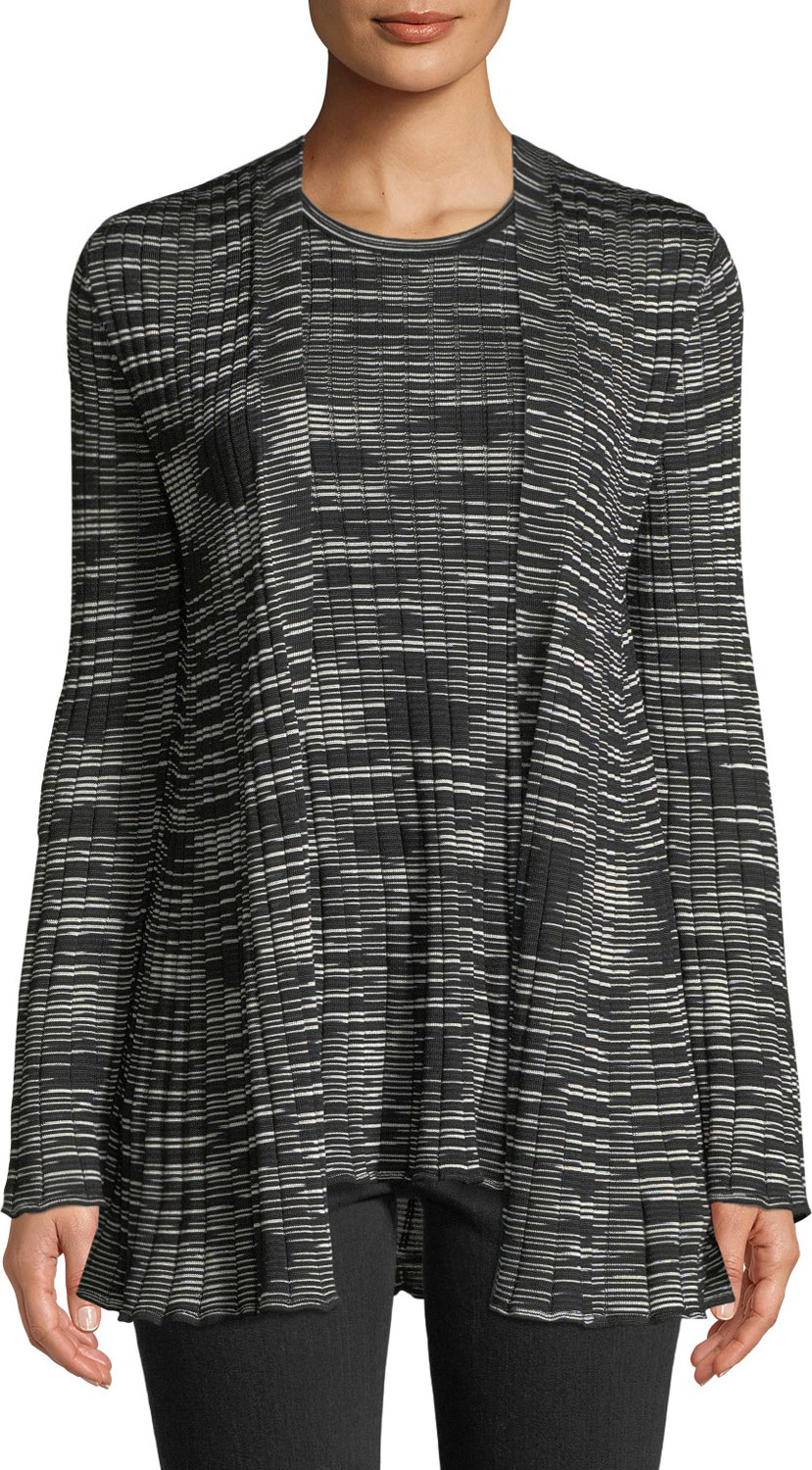M Missoni Space-Dyed Ribbed Cardigan