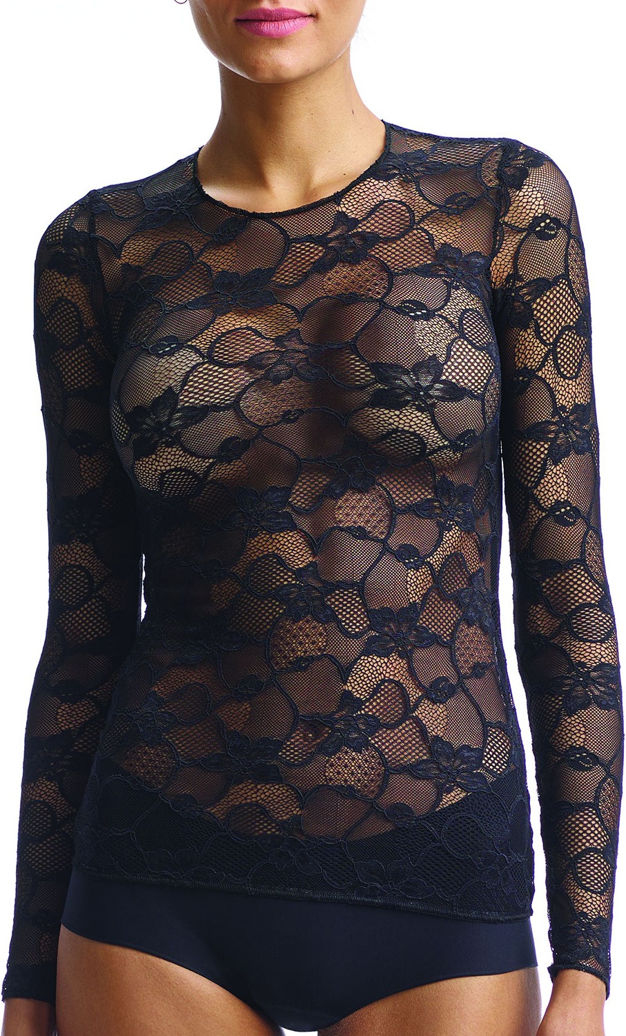 Commando Floral Lace Long-Sleeve Tee