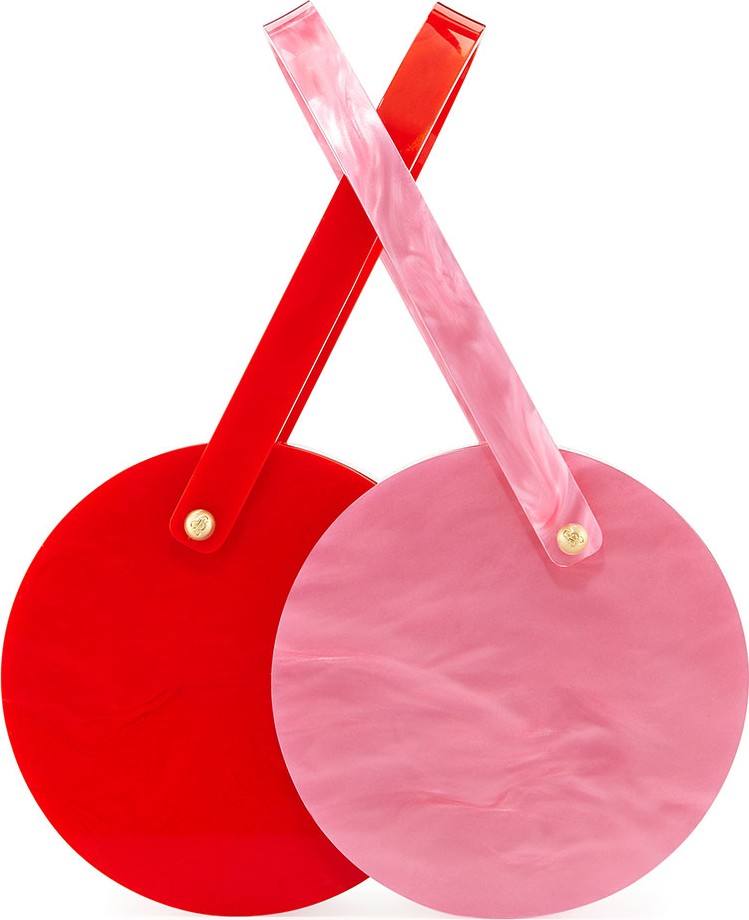 Edie Parker Double-Shot Acrylic Clutch Bag