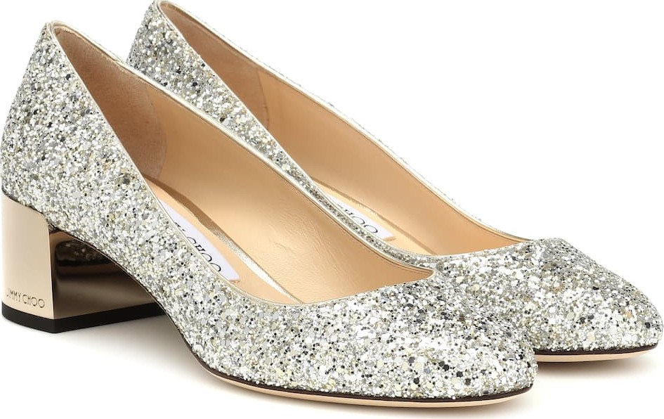 Jimmy Choo Exclusive to Mytheresa – Jessie 40 glitter pumps