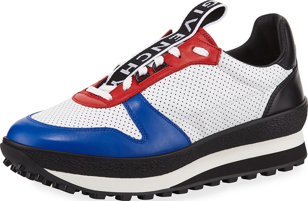 Givenchy Men's TR3 Low-Top Leather Running Sneakers