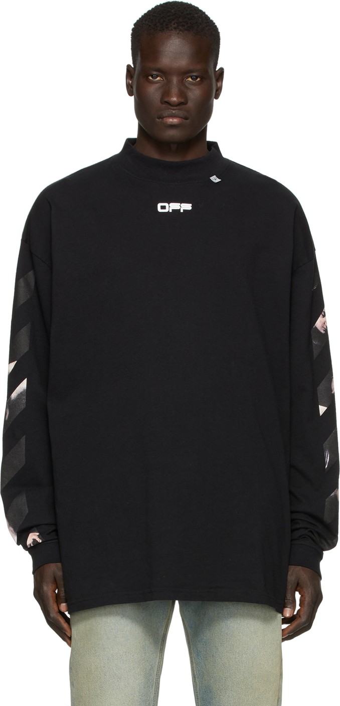 Off White Black Caravaggio Long Sleeve T-Shirt