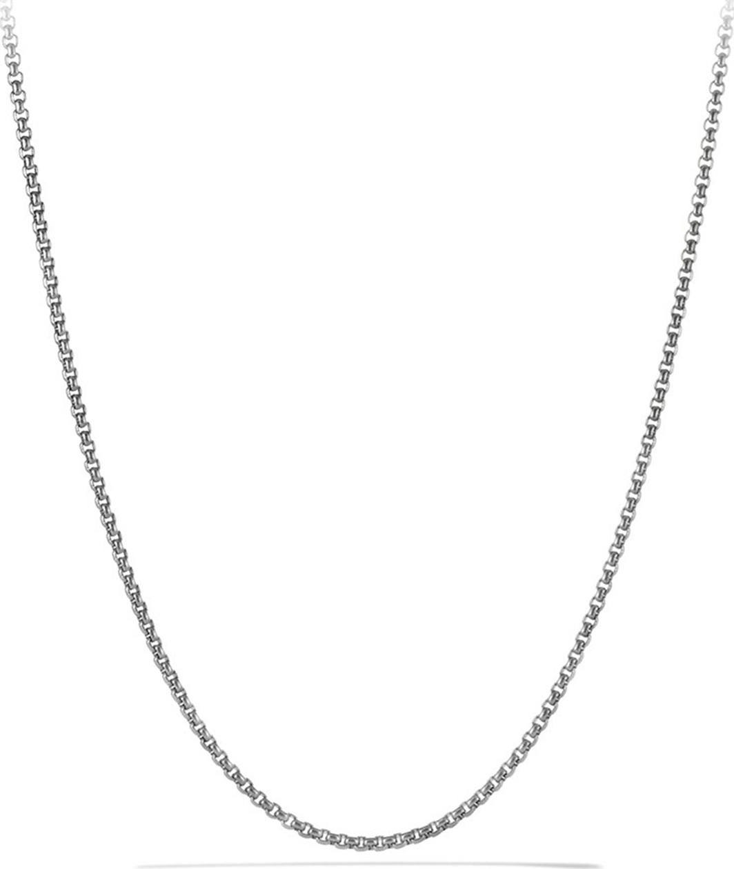 David Yurman Small 24"L Titanium & Sterling Silver Box Chain