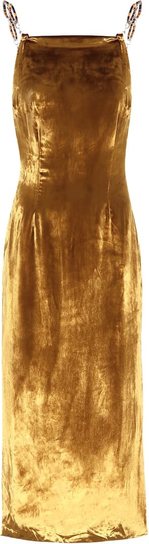 Cult Gaia Mina velvet midi dress