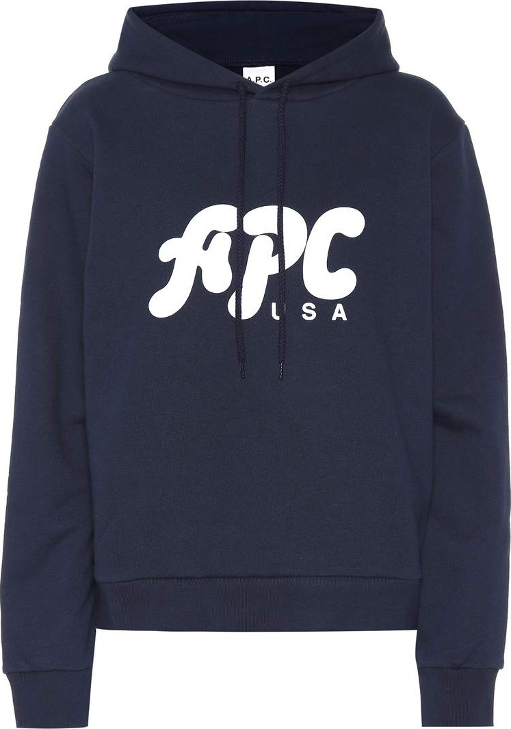 A.P.C. Printed cotton hoodie