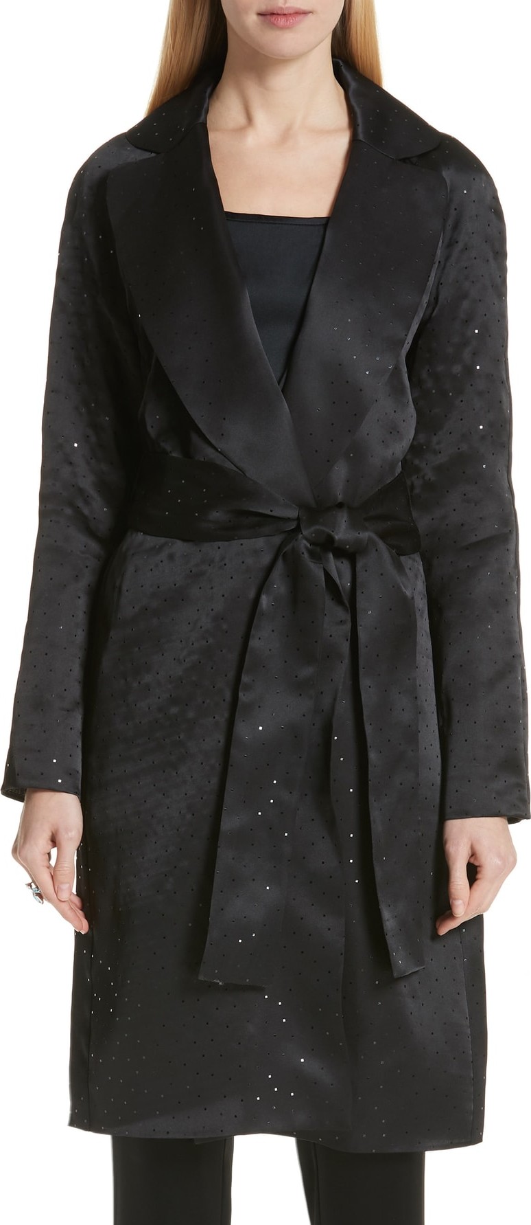 St. John Sequin Silk Organza Jacket