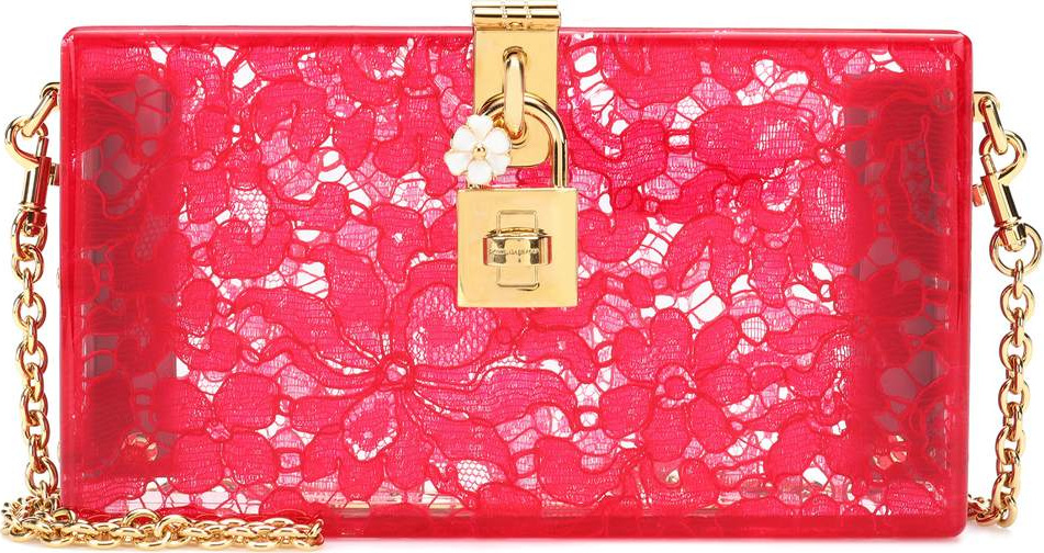 Dolce & Gabbana Dolce Box lace clutch