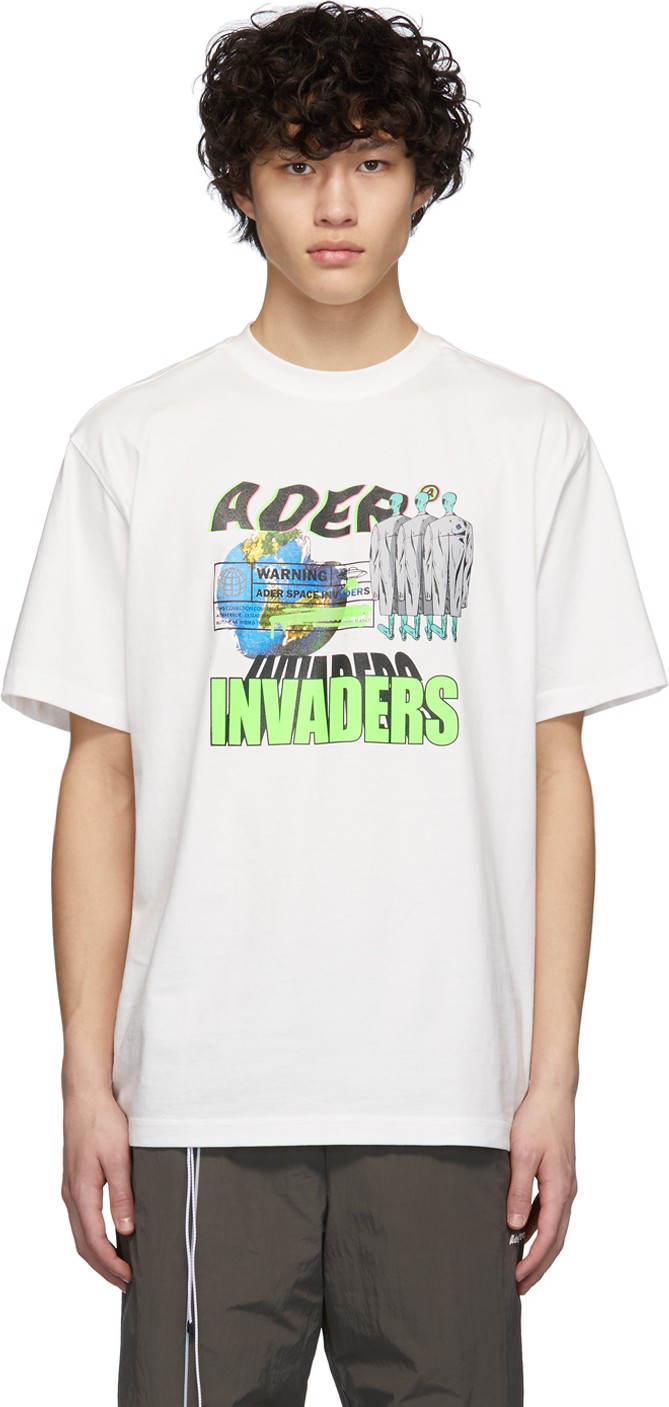 ADER error White Invaders T-Shirt