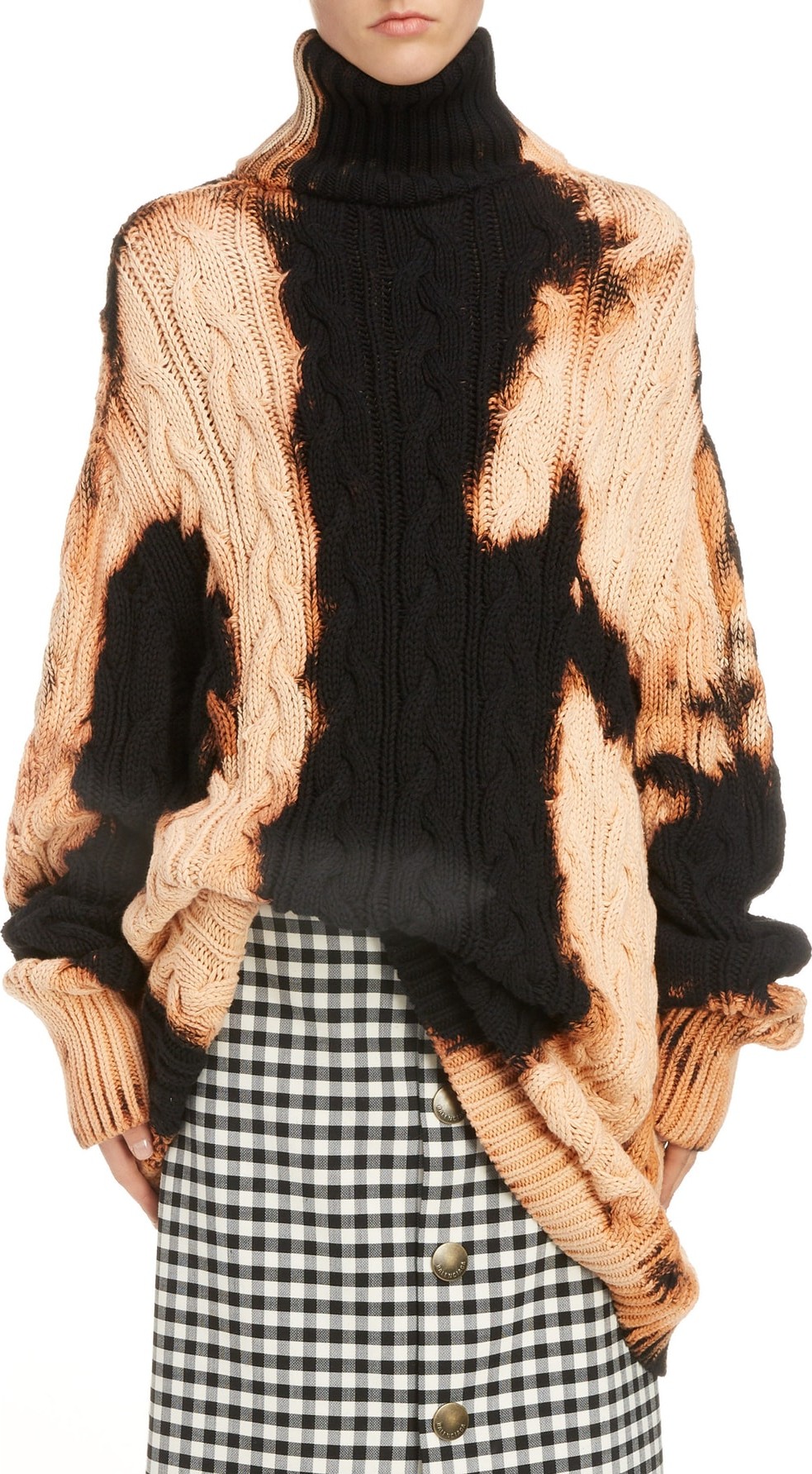 Balenciaga Bleached Turtleneck Sweater Balenciaga Bleached Turtleneck Sweater