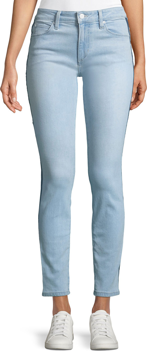 Joe's Jeans Icon Tuxedo-Stripe Ankle Skinny Jeans
