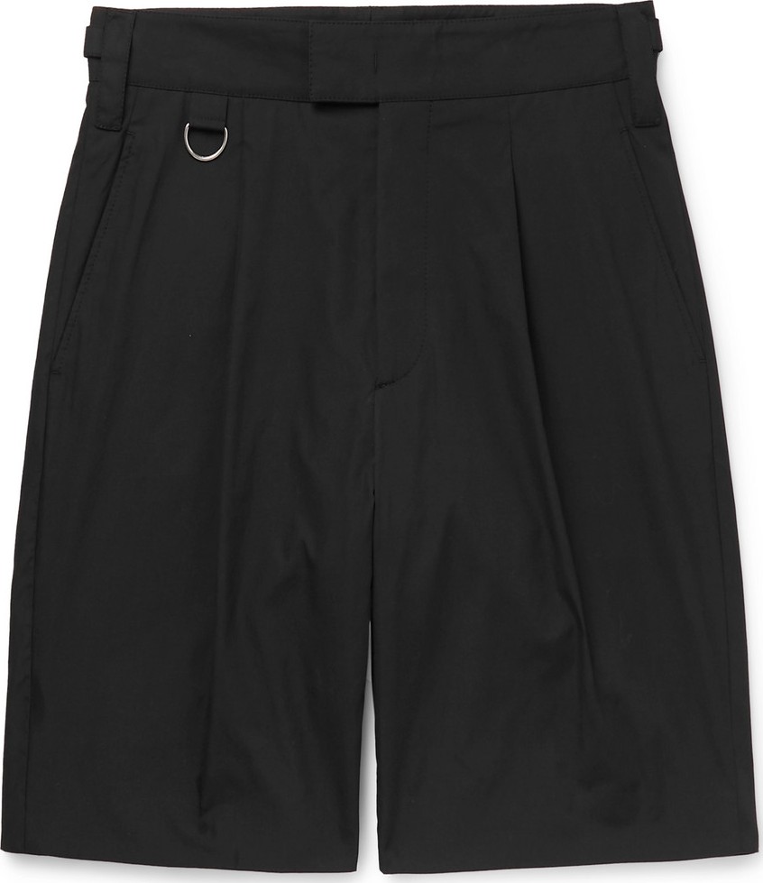 Stella McCartney Pleated Cotton Bermuda Shorts