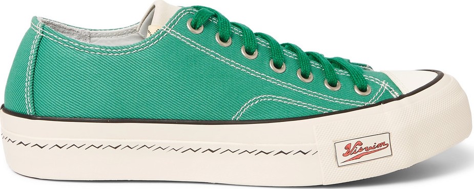 Visvim Skagway Leather-Trimmed Canvas Sneakers