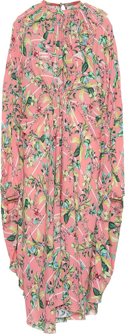 Vetements Printed crêpe dress